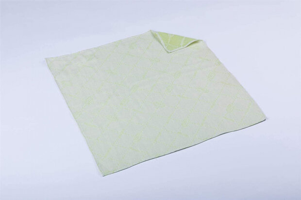 slabbetjes Min&ugrave; 70 cm biologisch blauw/groen 2 stuks
