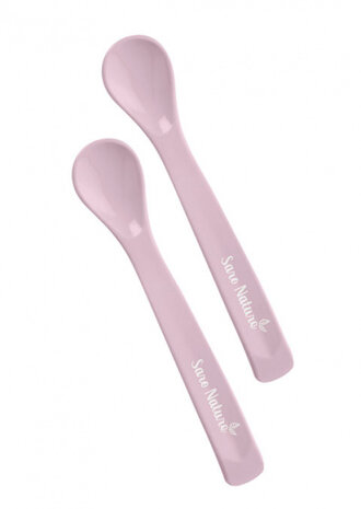 lepels siliconen roze 2 stuks