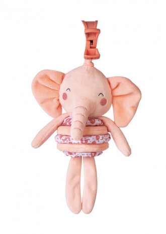 hangfiguur Wild Colors olifant polyester zalmroze