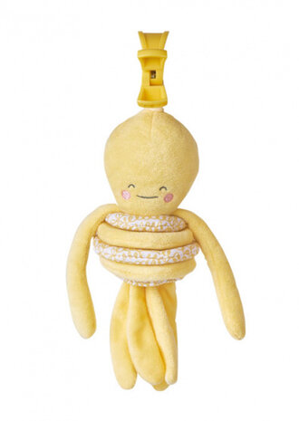 hangfiguur Wild Colors octopus polyester geel