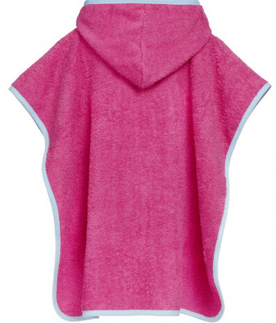 badponcho flamingo junior katoen roze maat L