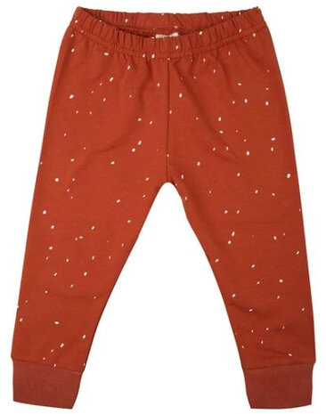 legging Dots junior katoen rood maat 56