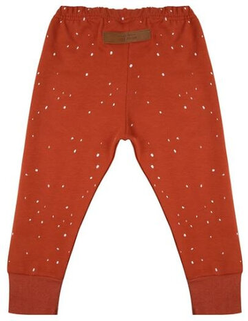 legging Dots junior katoen rood maat 56