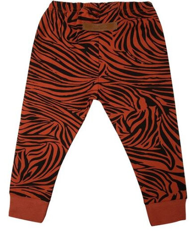 legging Zebra junior katoen rood maat 110