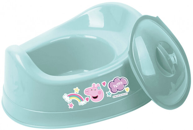 plaspotje Peppa Pig junior 26,5 x 22,5 cm turquoise