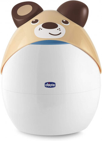 inhaler Aerosol Super Soft Piston Hond 23 cm bruin/wit