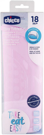placemat meisjes 26,6 cm siliconen roze
