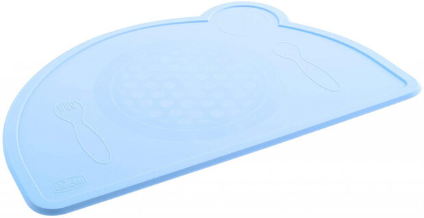 placemat jongens 26,6 cm siliconen blauw