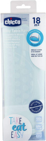 placemat jongens 26,6 cm siliconen blauw