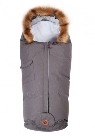 voetenzak Exclusive 98-130 cm katoen/polyester grijs