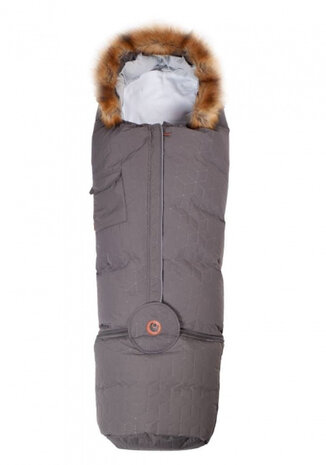 voetenzak Exclusive 98-130 cm katoen/polyester grijs