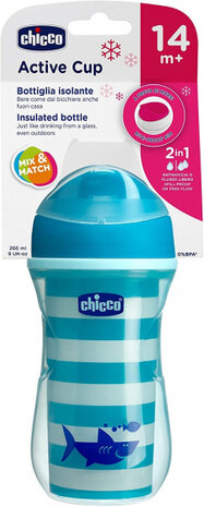 drinkbeker Haai Active jongens 266 ml blauw