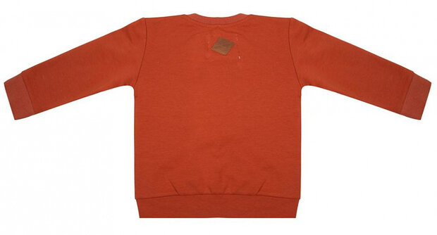 sweater Boho meisjes katoen roestbruin maat 110