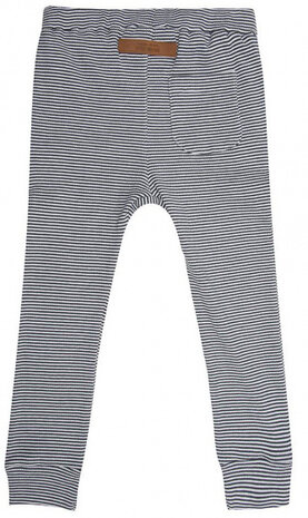 broek strepen junior katoen zwart/wit maat 122