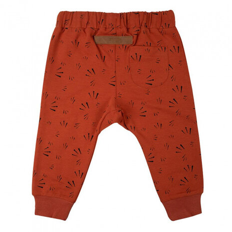 broek vuurwerk junior katoen roestbruin maat 56