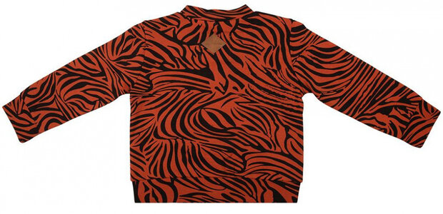 jas baseball junior katoen roestbruin/zwart mt 62