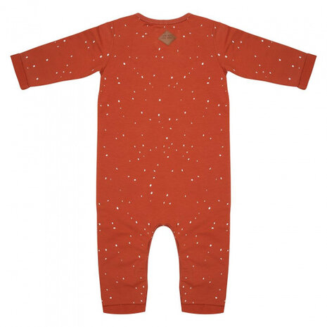 jumpsuit Dots junior katoen roestbruin mt 92