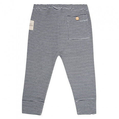 legging strepen junior katoen zwart/wit maat 104