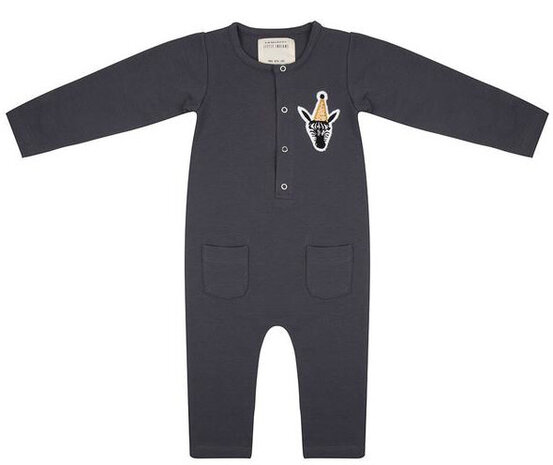 jumpsuit Party Animal junior katoen grijs mt 92