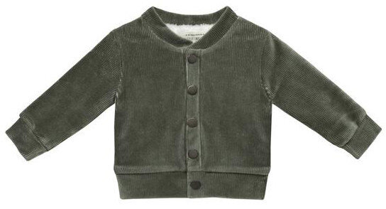 vest junior corduroy/katoen groen maat 56
