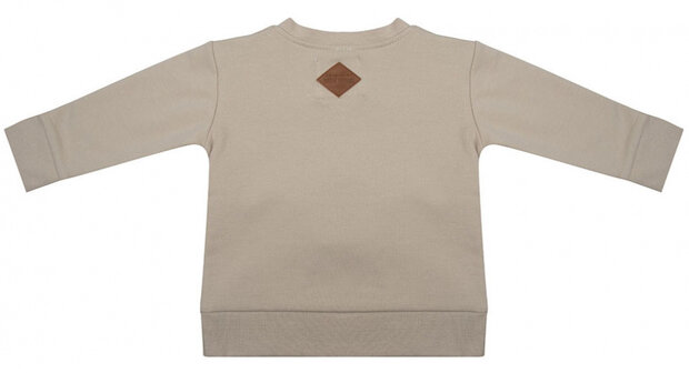 sweater Boho meisjes katoen taupe maat 92