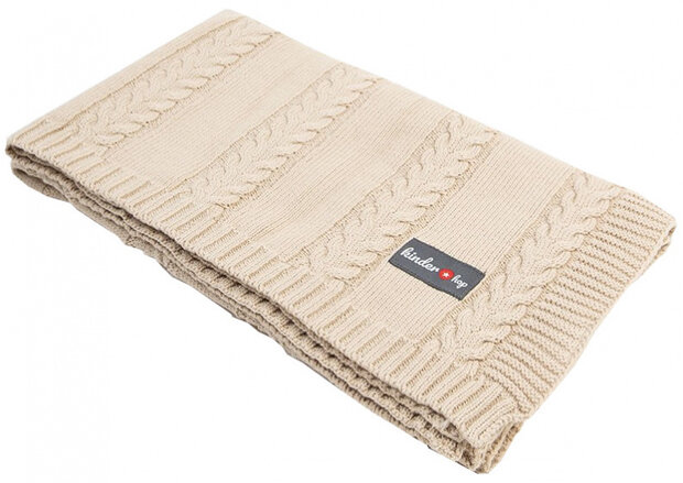 babydeken junior 90 x 65 cm katoen beige