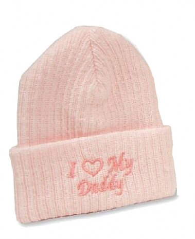 babymuts I Love My Daddy 0-3 maanden roze