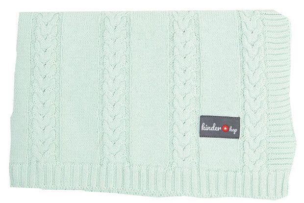 babydeken junior 90 x 65 cm katoen mintgroen