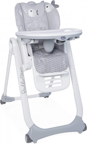kinderstoel Polly 2 Start 91-110 cm staal grijs