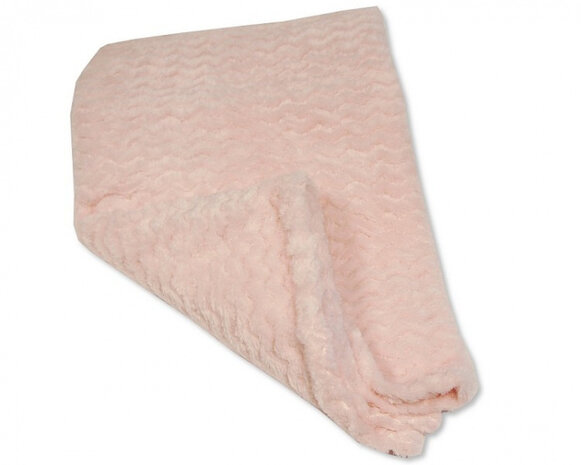 dekentje 75 x 100 cm flanel roze