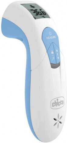 thermometer multifunctioneel siliconen wit/blauw