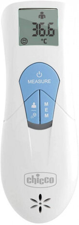 thermometer multifunctioneel siliconen wit/blauw