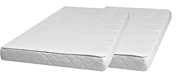 hoeslaken molton 50 x 70 cm badstof wit 2 stuks
