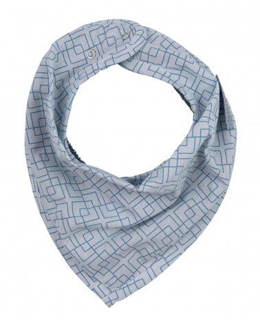 bandanaslab katoen blauw maat 0-3 maanden