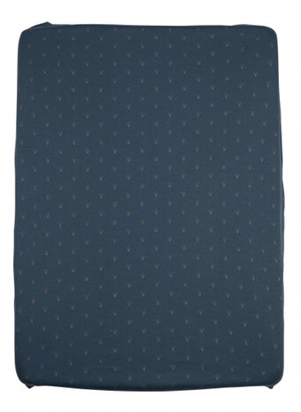 aankleedkussenhoes 70 cm katoen blauw