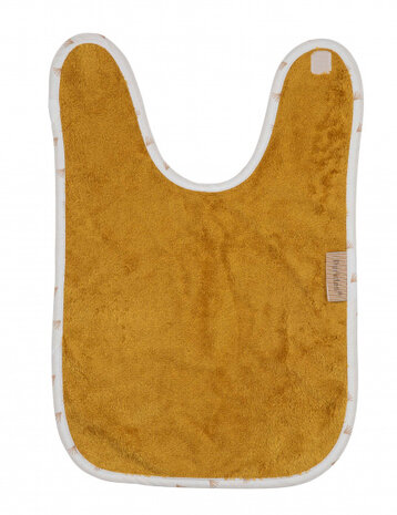slabbetje 46 x 33 cm bamboe/polyester okergeel