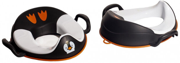 toiletverkleiner My Carry Potty Pingu&iuml;n 23 x 15 cm zwart/wit