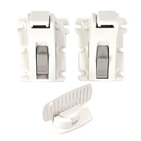 magneetslot startersset wit 2 stuks
