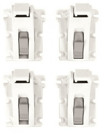 aanvullingsset magneetslot startersset wit 4 stuks