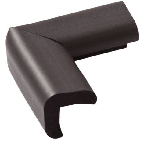 tafelhoekbescherming 6 x 6 cm foam bruin 4 stuks