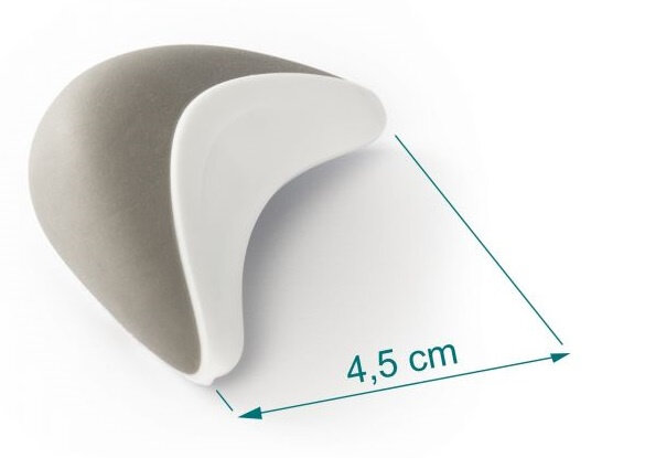 tafelhoekbescherming deluxe 4,5 cm wit foam