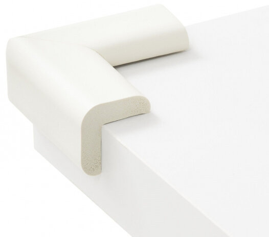tafelhoekbescherming 6 x 6 cm foam wit 4 stuks