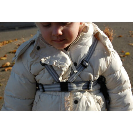 veiligheidstuigje 20 x 72 x 20 cm nylon grijs/wit
