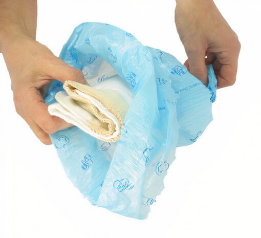 luierzakjes Knot A Bag Dispenser 30 cm blauw