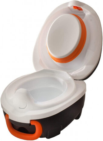 plaspotje My Carry Potty Pinguin 26 x 15 cm zwart/wit