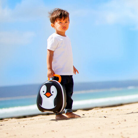 plaspotje My Carry Potty Pinguin 26 x 15 cm zwart/wit