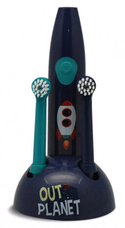 tandenborstel Planet 24 x 8,5 cm navy/groen