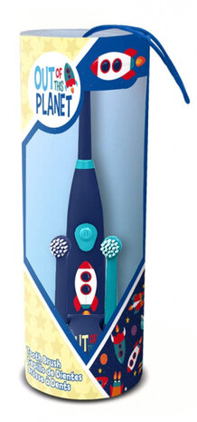 tandenborstel Planet 24 x 8,5 cm navy/groen