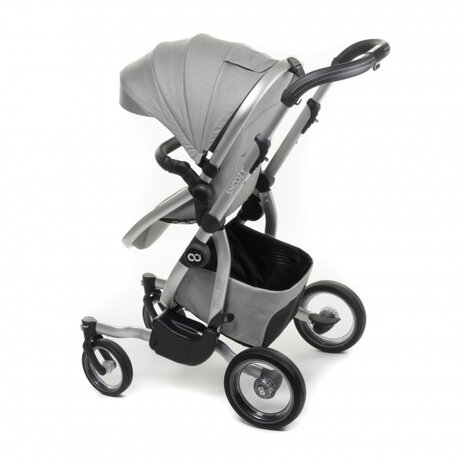 kinderwagen One sportstoel/reiswieg 108 cm lichtgrijs