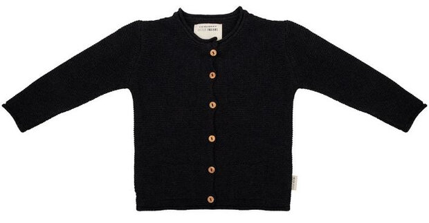cardigan meisjes katoen grijs maat 56